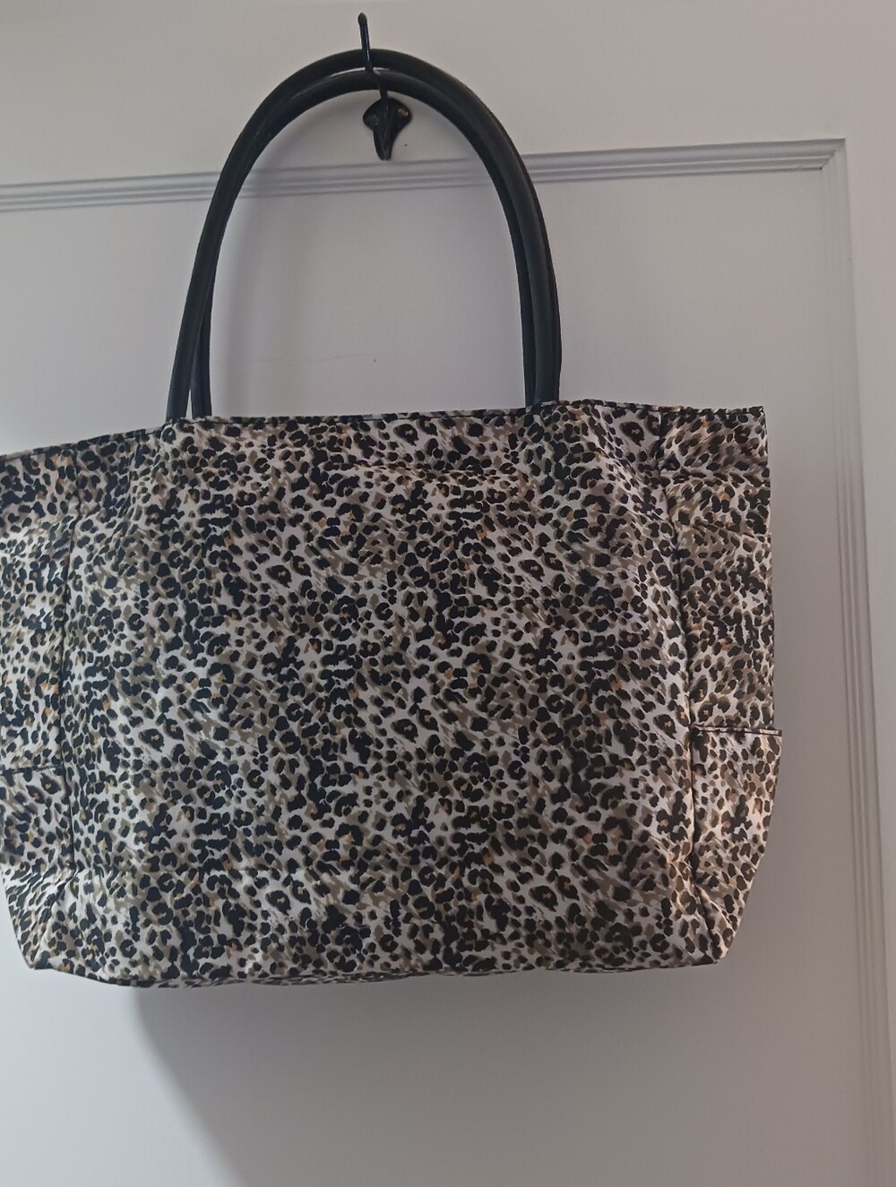 Wacoal Leopard-Print Tote with Black Handles